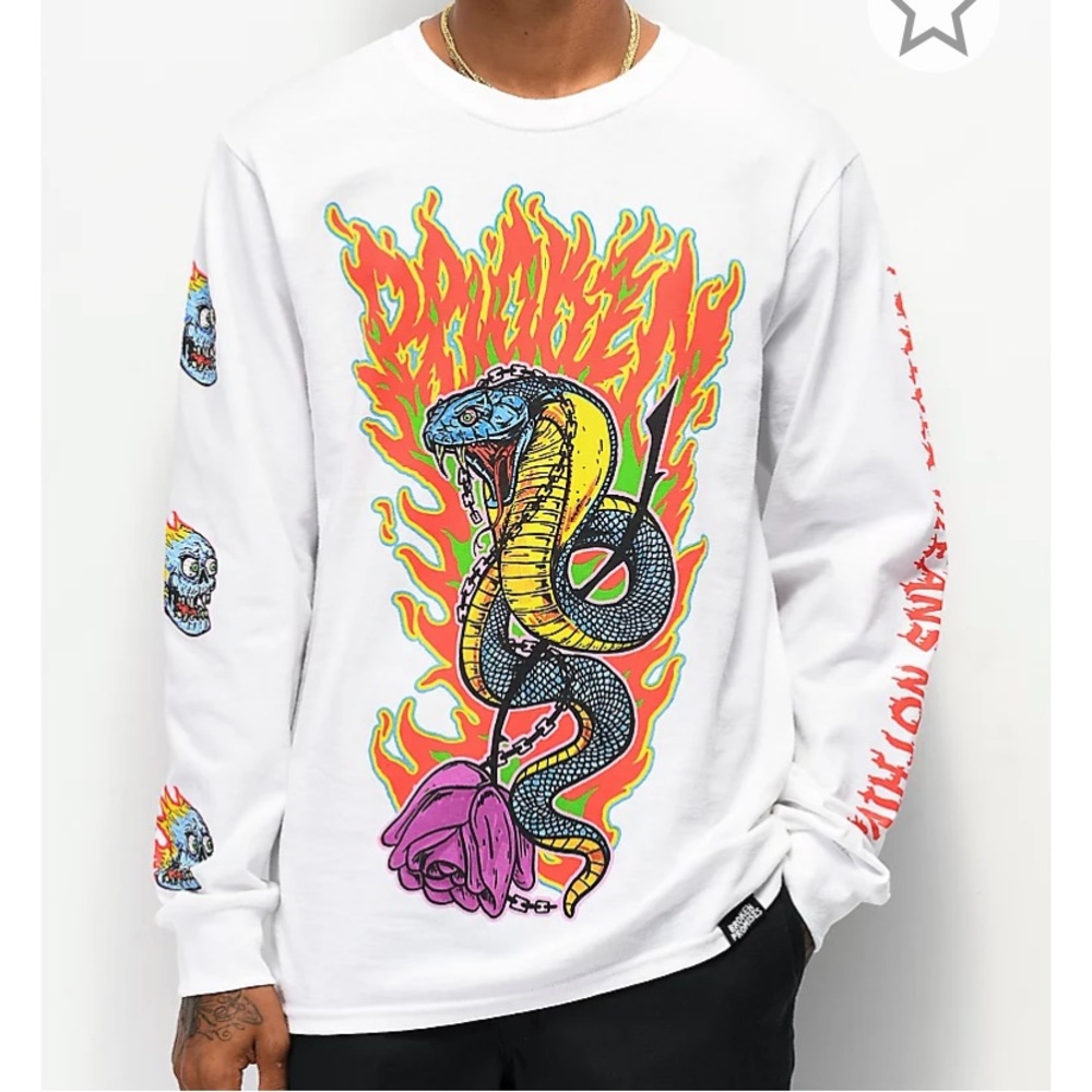 Broken Promises White Long Sleeve